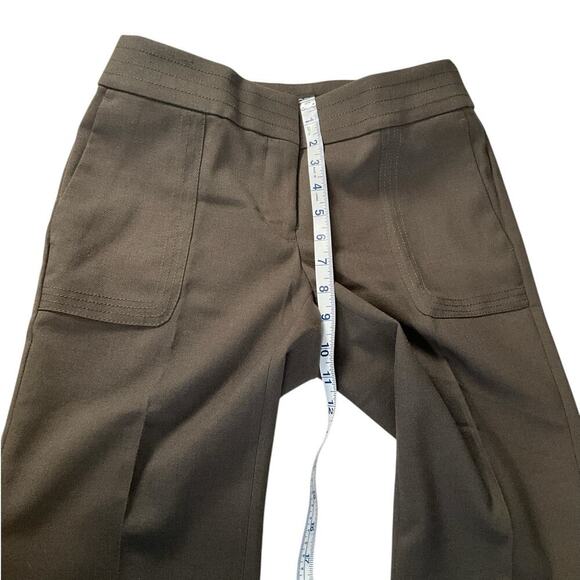 Loft Chino Pants Olive Green No Size Great Condition Pockets Thick Waist Band - Picture 9 of 11